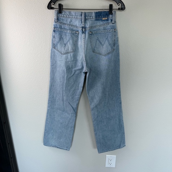 MOTHER Women's Straight Leg Jeans - Light Blue - Picture 8 of 15
